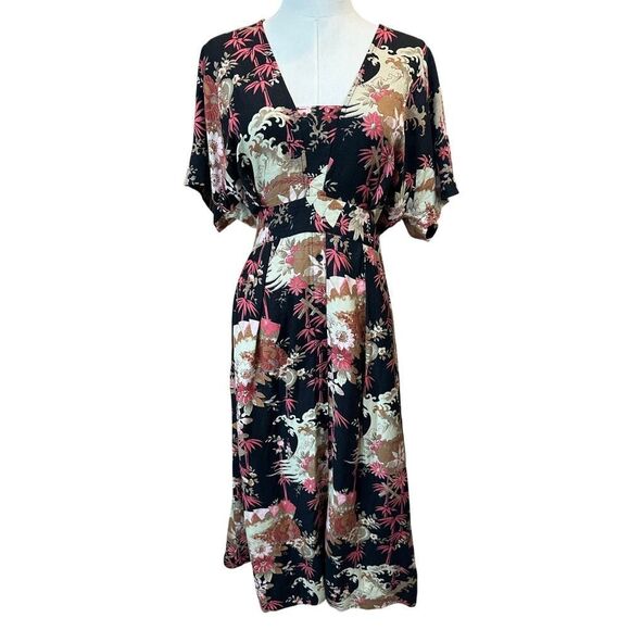 NWT Current Elliott The Retro Dress
Bamboo Floral Linen Blend Size Small/Medium - Picture 5 of 16